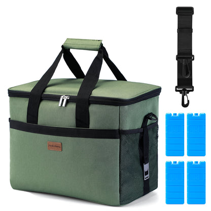 Packaway Koeltas 30L groen - incl. 4 koelelementen, draagband