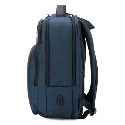 Brisby Rugzak Pro 1 – Laptoprugzak tot 15,7 inch voor Werk, School en Reizen – Waterafstotend – Met Tabletvak, Antidiefstalvak en Trolleysleeve - Blauw