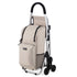 Packaway 35L Boodschappentrolley met 6 Wielen voor Trappen - Klapstoel Functie - Steekwagen Functie - Geïsoleerd - Afneembare Rugzak - Champagne