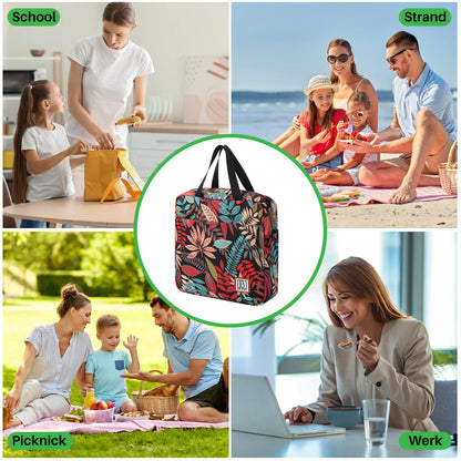 Cooler bag 7L jungle - Lunch bag - 4-layer insulated - 2 free cooling elements - incl. shoulder strap