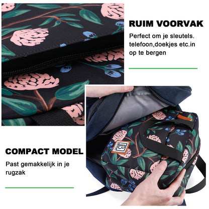 Cooler bag 4L passion flower - 4-layer insulated - free cooling element