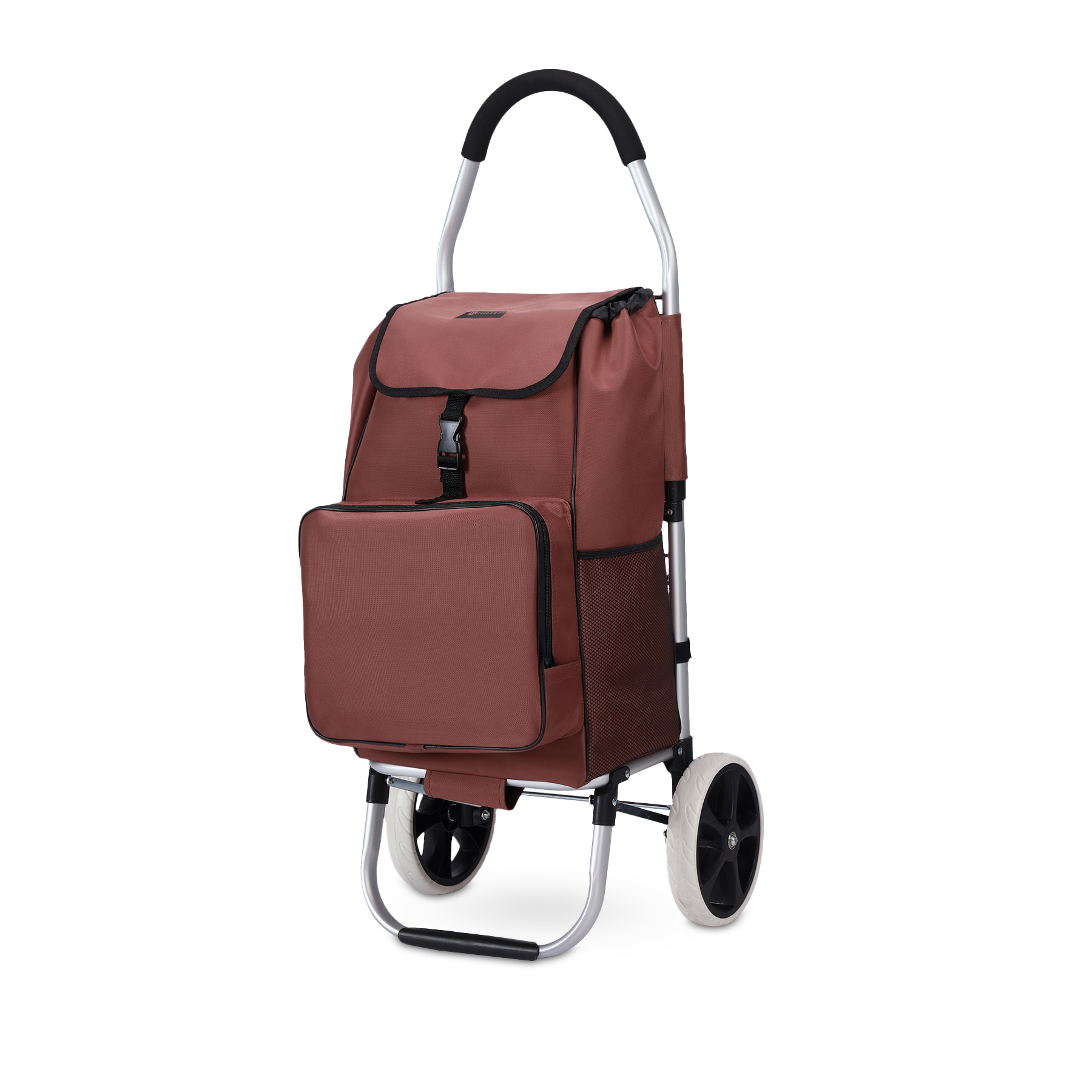 Boodschappentrolley Deluxe 50L met koelvak rood - boodschappenwagen - steekwagenfunctie