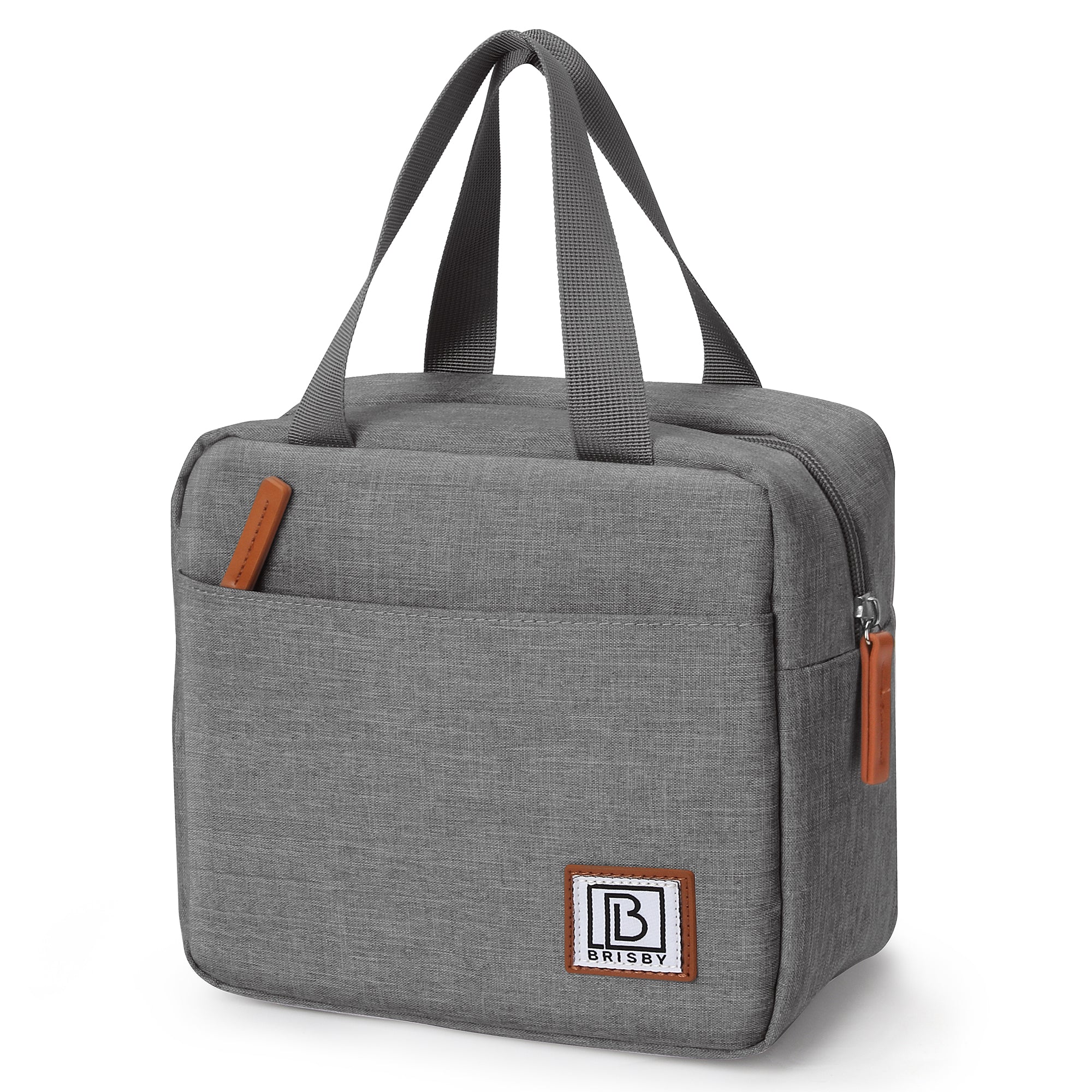 Brisby Koeltas Lunchtas 4L - Waterafstotend - Geïsoleerde Kolftas - Inclusief Koelelement - Donkergrijs