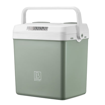 Elektrische koelbox 25L groen - AC/DC 12V, 220/230V - incl. divider - vergrendelbare deksel