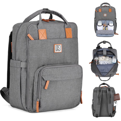 Brisby Luiertas original donkergrijs - incl. buggymontage en verschoningsmat