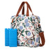Brisby Koeltas Lunchtas 7L - Inclusief 2 Koelelementen & Schouderband - White Flower