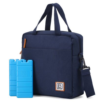 Brisby Koeltas Lunchtas 7L - Inclusief 2 Koelelementen & Schouderband - Blauw
