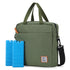 Brisby Koeltas Lunchtas 7L - Inclusief 2 Koelelementen & Schouderband - Groen