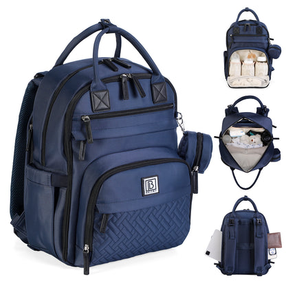 Brisby Premium Luiertas - Blauw - Kinderrugzak - 1.5L kinderlunchtas Leeuw