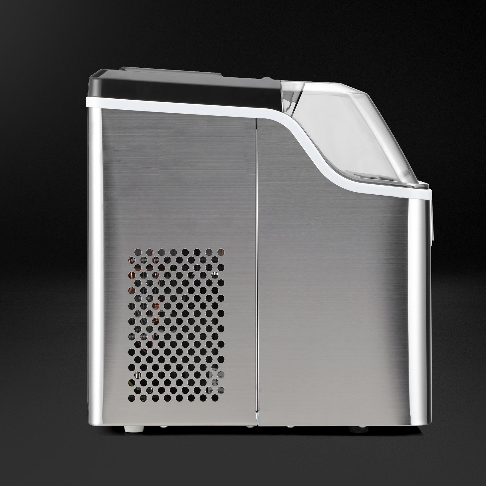 Bardi IJsblokjesmachine 3,2L ijsblokken RVS - 20 kg ijs per 24 uur - incl. thermosbeker