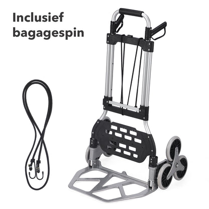 Packaway Steekwagen 120 kg - opvouwbaar - trapwielen - telescopisch handvat - aluminium