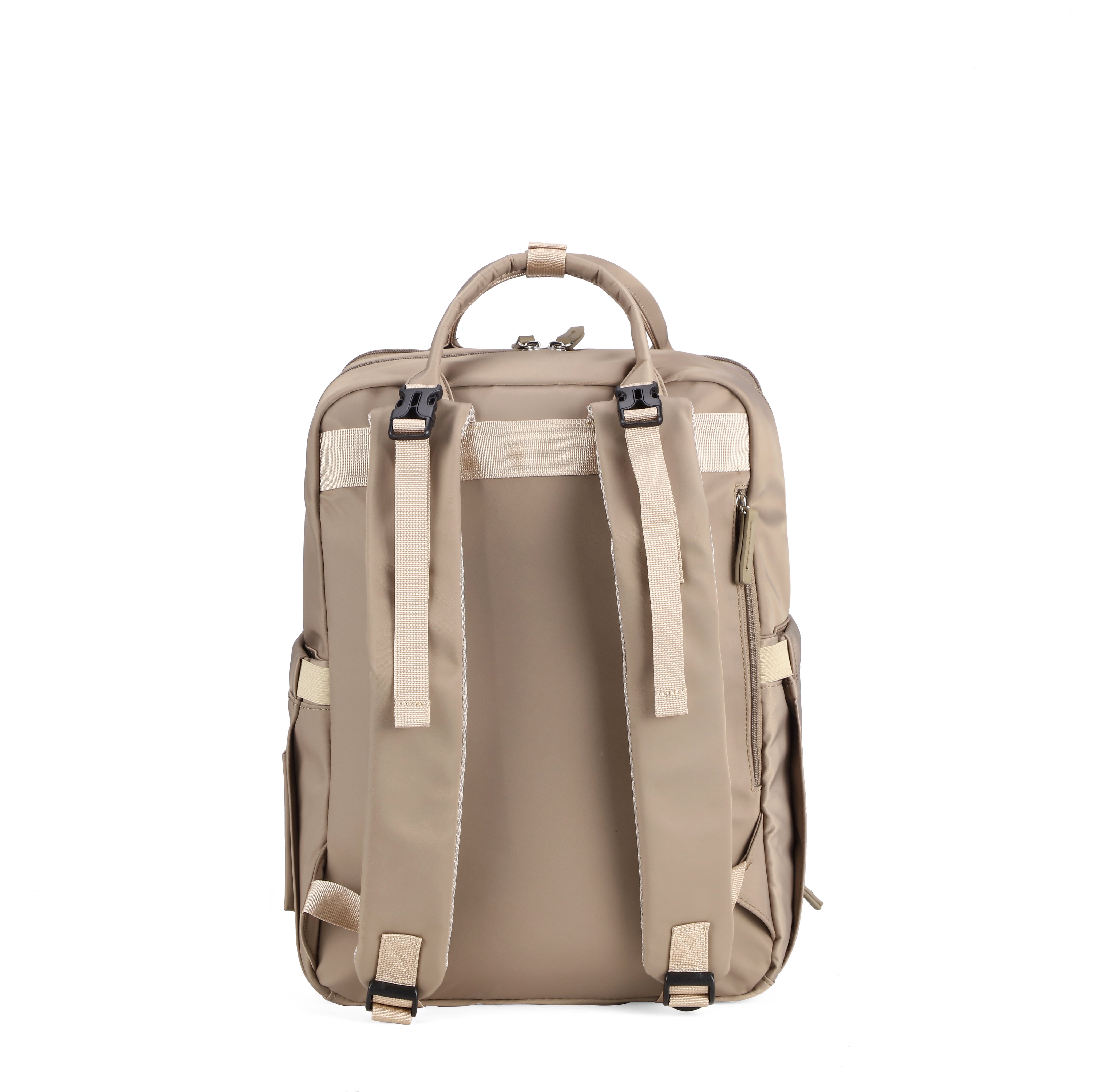 Brisby slijtvaste Luiertas – verzorgingstas – met buggymontage - Natural Champagne
