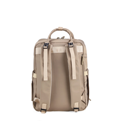 Brisby slijtvaste Luiertas – verzorgingstas – met buggymontage - Natural Champagne