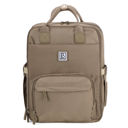Brisby slijtvaste Luiertas – verzorgingstas – met buggymontage - Natural Greige