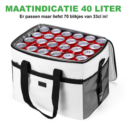Packaway Koeltas 40L wit - incl. 6 koelelementen, draagband