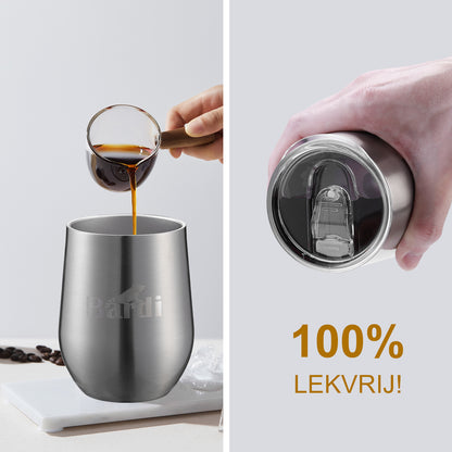 Bardi Thermosbekers 0,3L RVS set -  incl. deksels - dubbelwandig