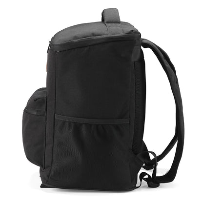 Packaway Koeltas rugzak 25L zwart - incl. 2  koelelementen, flessenopener