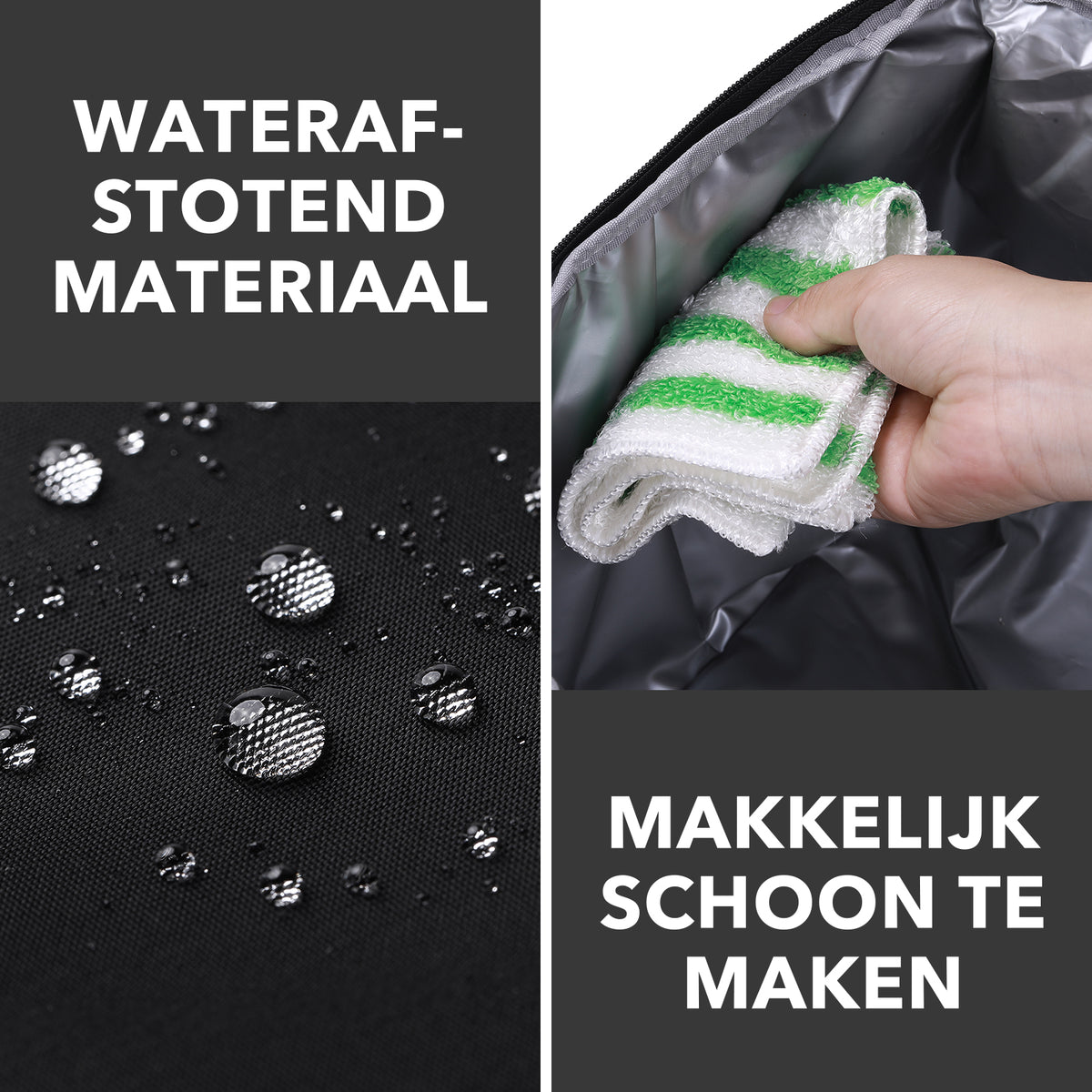 Packaway Koeltas 30L - Lunchtas - Inclusief 4 Koelelementen - Dubbel Compartiment - 4-Laags Geïsoleerd - Waterafstotend - Signature Black
