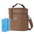 Brisby Kolftas 12 Liter – Koeltas voor Moedermelk & Borstkolf – Kinderwagen Bevestiging – 2 Geïsoleerde Vakken – Inclusief 2 Koelelementen - True Terracotta
