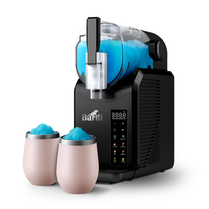 Bardi Slushmachine 2,1L  + 2 thermoscups roze set - 7-in-1