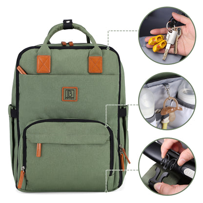 Brisby Luiertas original groen - incl. buggymontage en verschoningsmat