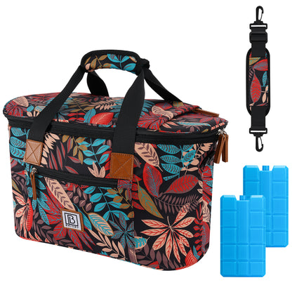 Cooler bag 21L jungle - Shopping bag - 4-layer insulated - 2 free cooling elements - incl. shoulder strap