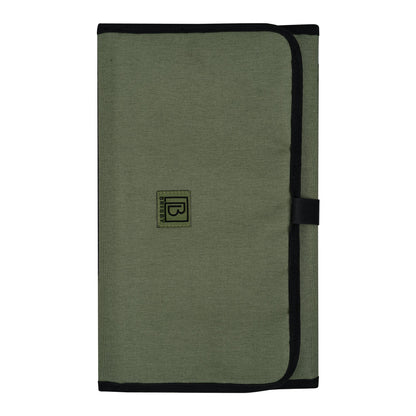 Brisby Luiertas two-tone groen-zwart - incl. buggymontage en verschoningsmat