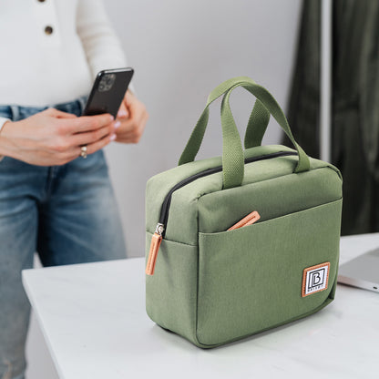 Cooler bag 4L green - 4-layer insulated - free cooling element