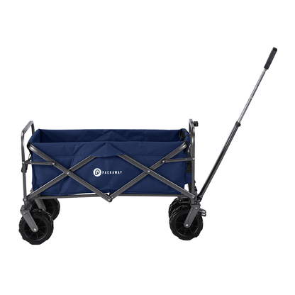 XL opvouwbare bolderkar 80kg donkerblauw - 98 x 45 cm - heavy duty - wasbaar polyester