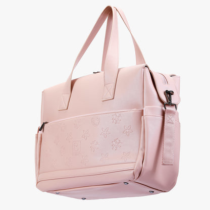 Brisby Luiertas weekendtas Venezia roze - incl. koeltas, verschoningsmat