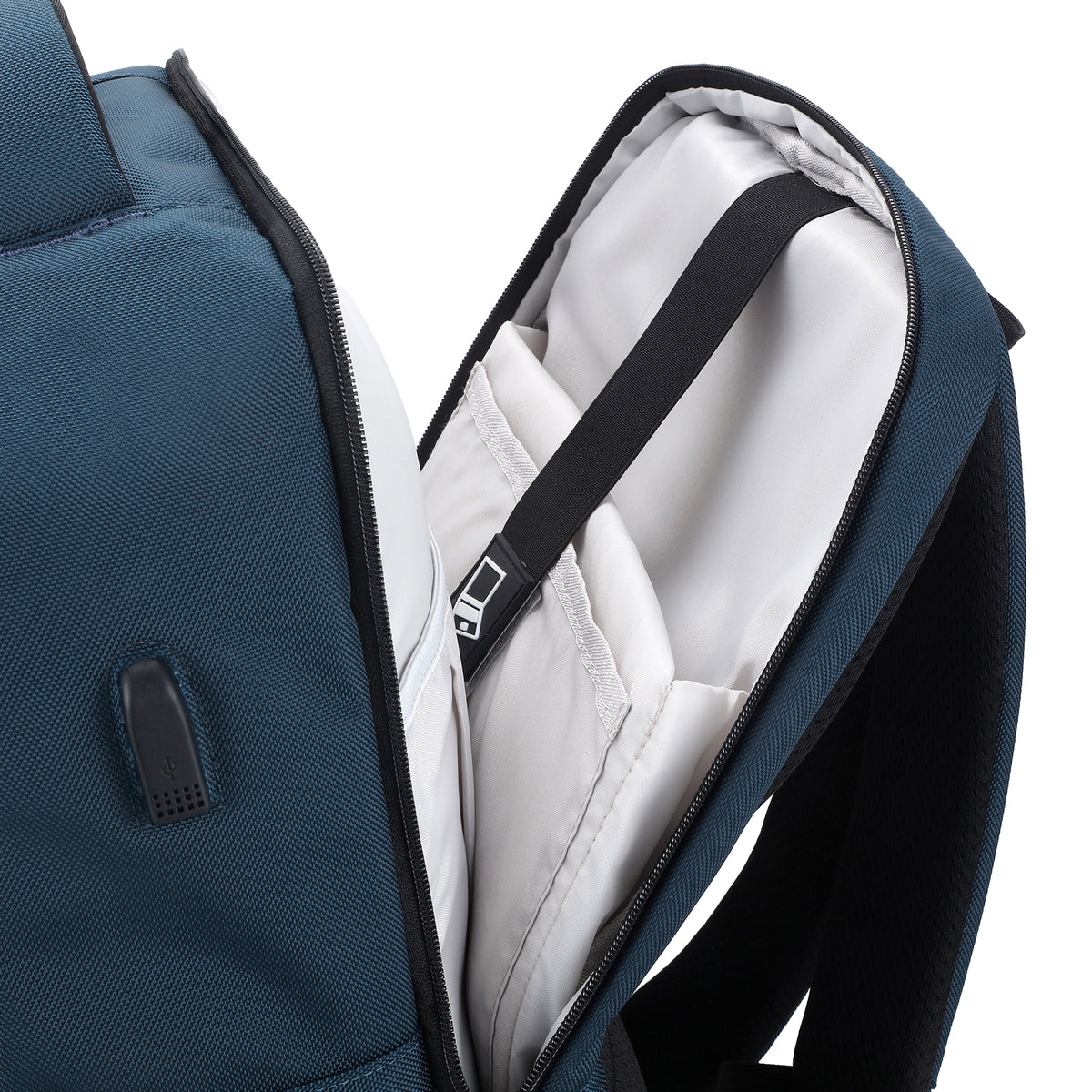 Brisby Rugzak Pro 2 – Laptoprugzak tot 15,7 inch voor Werk, School en Reizen – Waterafstotend – Met Tabletvak, Antidiefstalvak en Trolleysleeve – Blauw