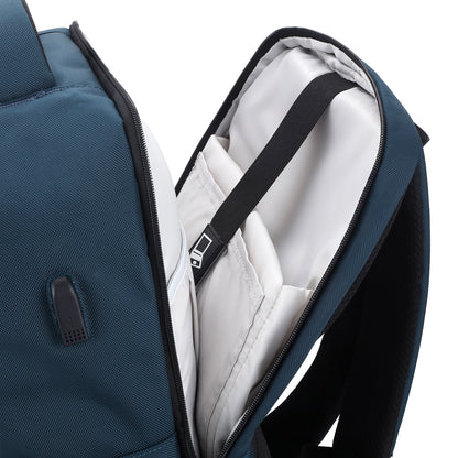 Brisby Rugzak Pro 2 – Laptoprugzak tot 15,7 inch voor Werk, School en Reizen – Waterafstotend – Met Tabletvak, Antidiefstalvak en Trolleysleeve – Blauw