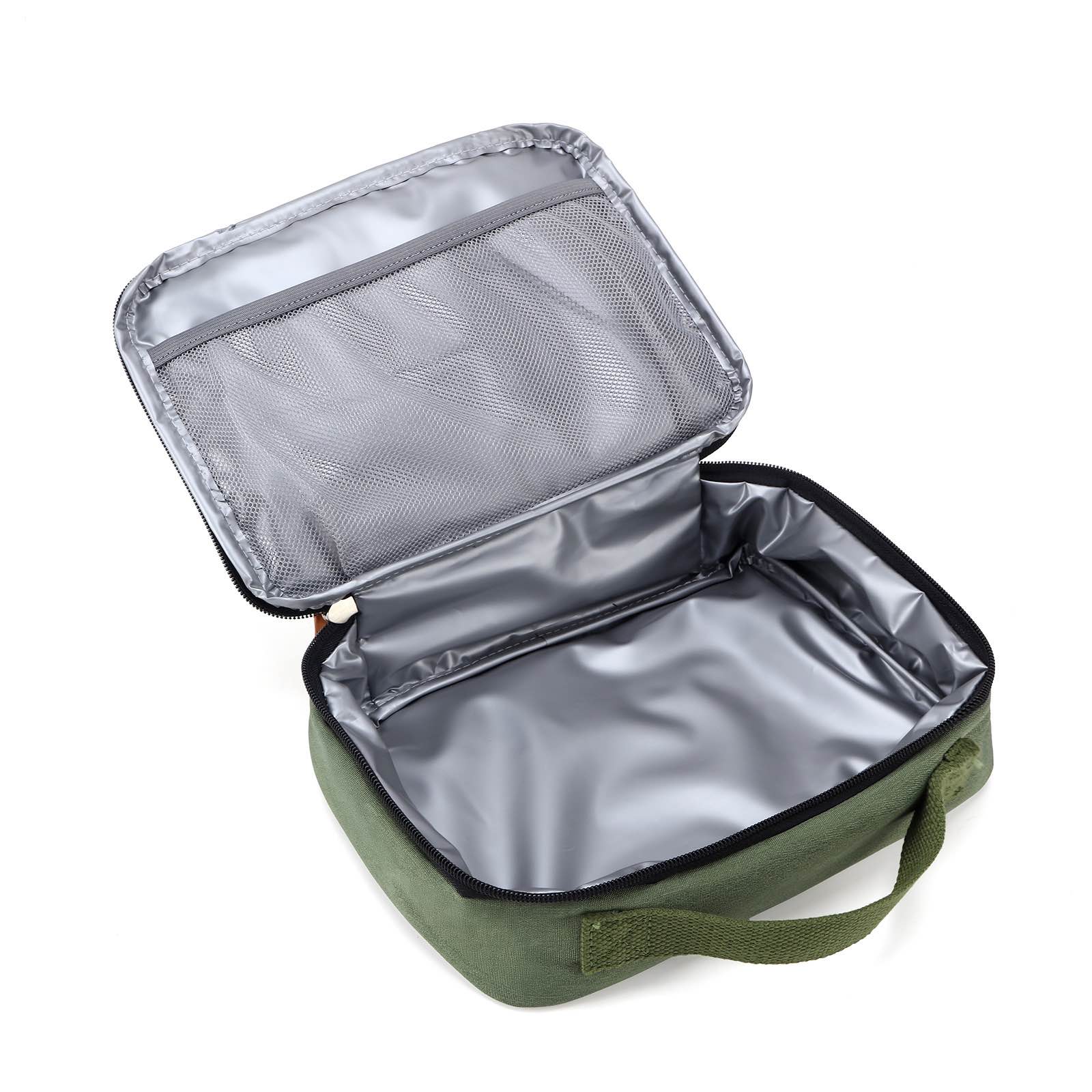 Brisby Koeltas & Lunchtas 2,5 Liter voor Kinderen - Inclusief Koelelement & Naamkaartje - Eenhoorn - Groen