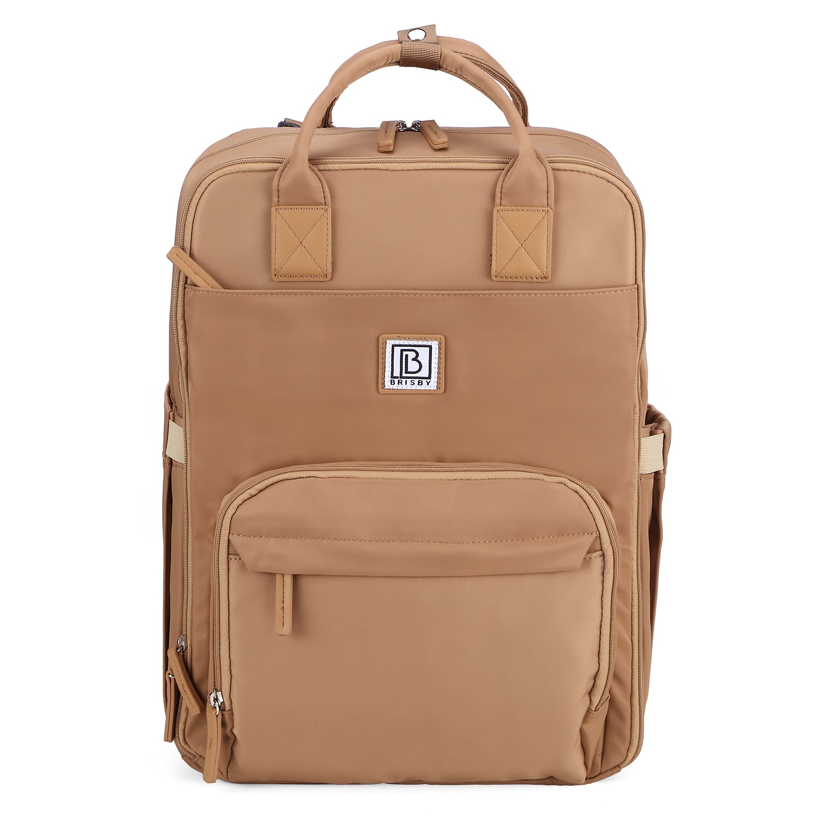 Brisby slijtvaste Luiertas – verzorgingstas – met buggymontage - True Terracotta