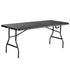 Inklapbare Campingtafel 180 x 74 x 73 cm. Zwart - 6 tot 8 Persoons