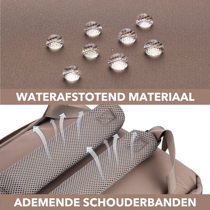 Brisby slijtvaste Luiertas – verzorgingstas – met buggymontage - Rose Gold