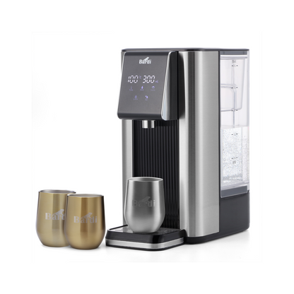 Bardi Heetwaterdispenser 2,6L set - incl. 3 thermoscups + onderzetter - instant-heating - 6 temperatuurstanden