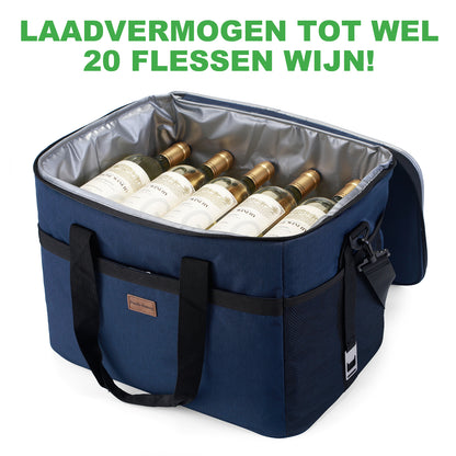 Packaway Koeltas 40L donkerblauw - incl. 6 koelelementen, draagband