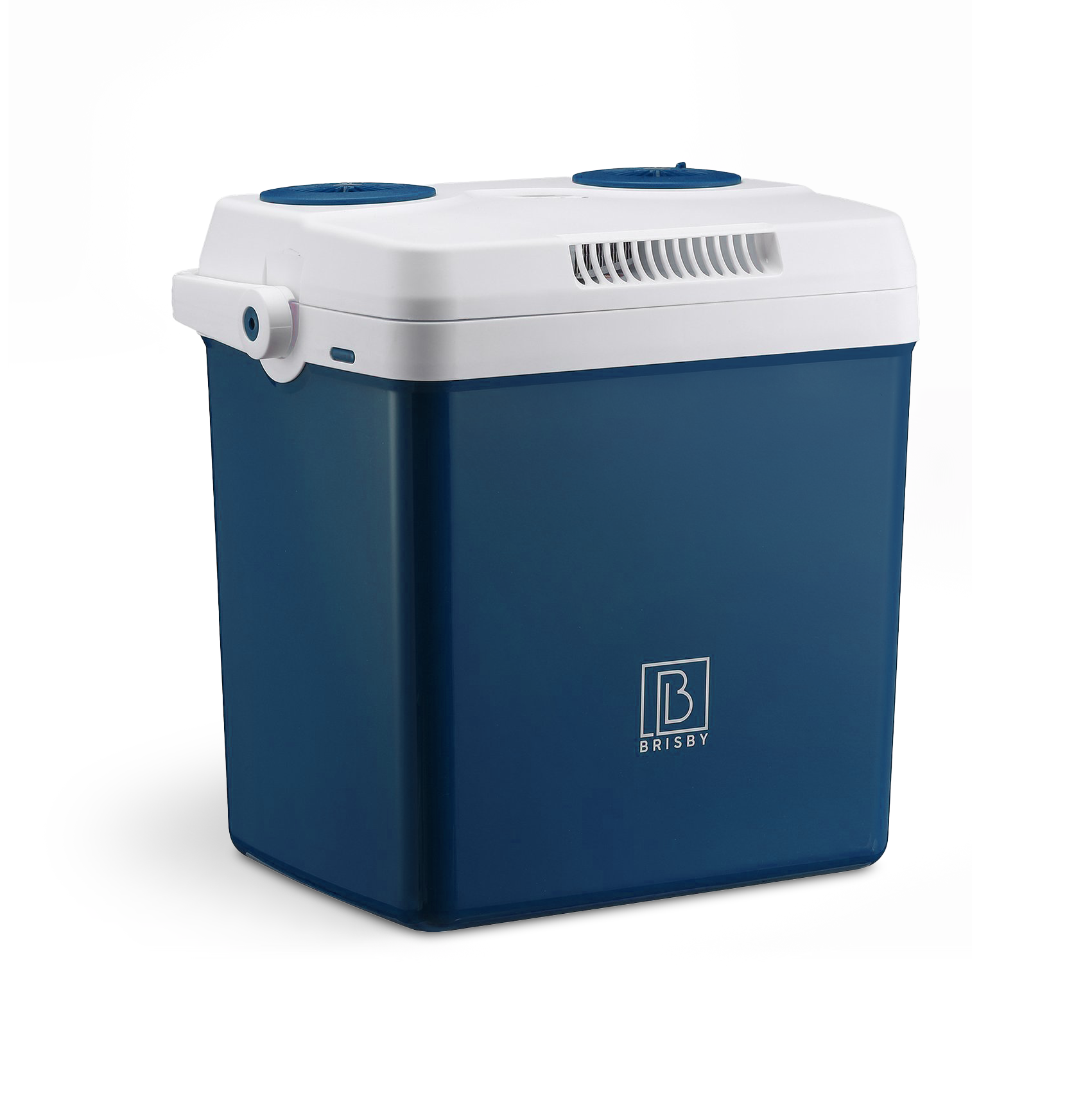 Elektrische koelbox 25L blauw - AC/DC 12V, 220/230V - incl. divider - vergrendelbare deksel