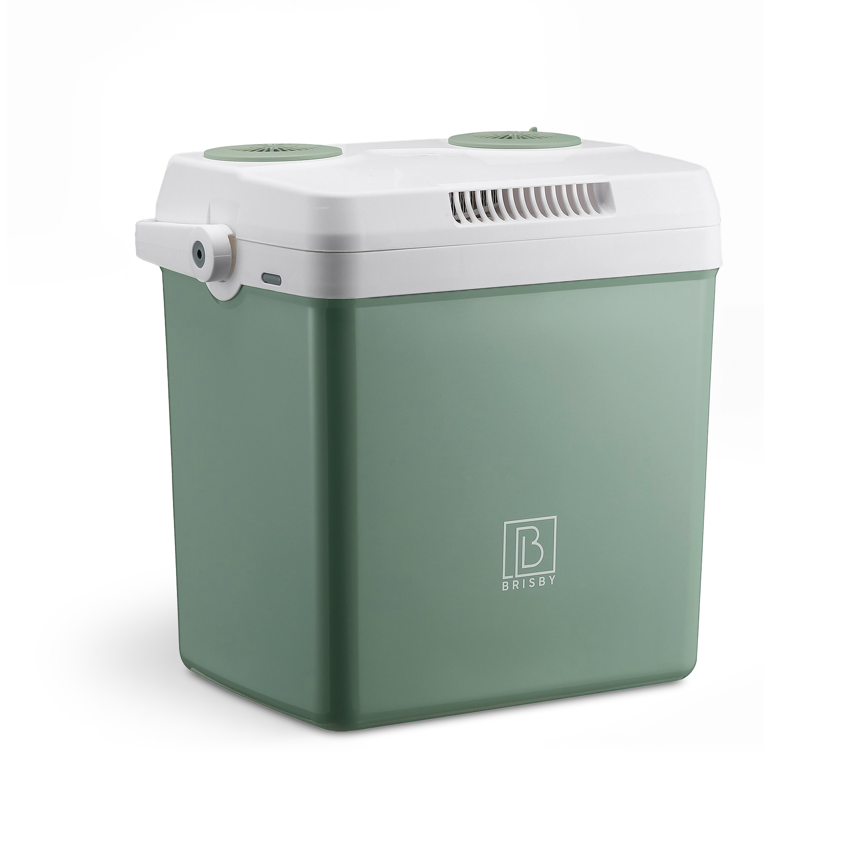 Elektrische koelbox 25L groen - AC/DC 12V, 220/230V - incl. divider - vergrendelbare deksel