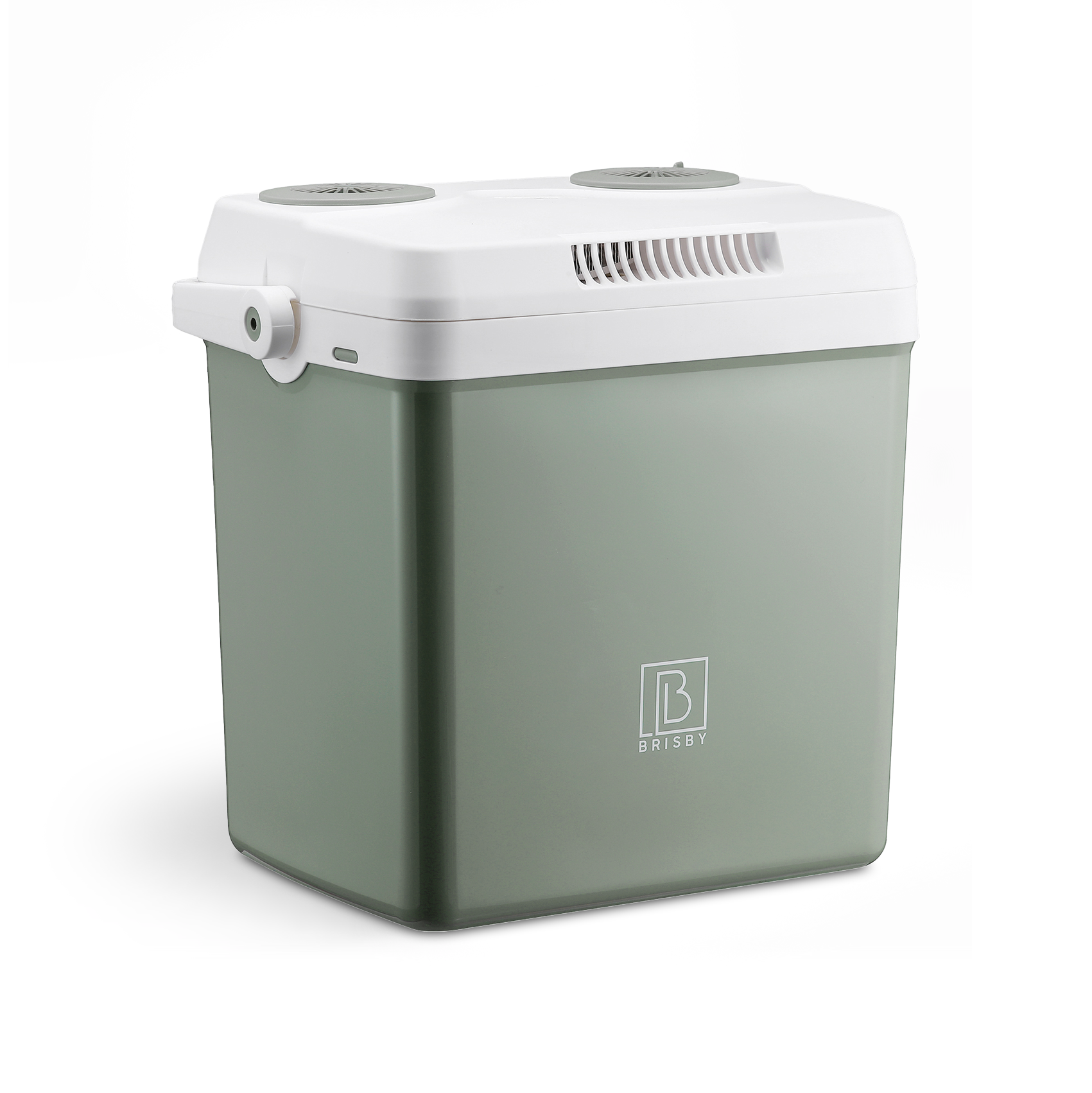 Elektrische koelbox 25L groen - AC/DC 12V, 220/230V - incl. divider - vergrendelbare deksel