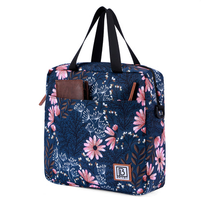 Koeltas 7L japanese flower - Lunchtas - 4-laags geïsoleerd - 2 gratis koelelementen - incl. schouderband