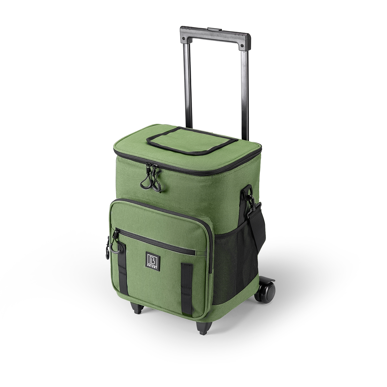 Brisby Boodschappentrolley 32L groen - incl. koelvak, koelelementen