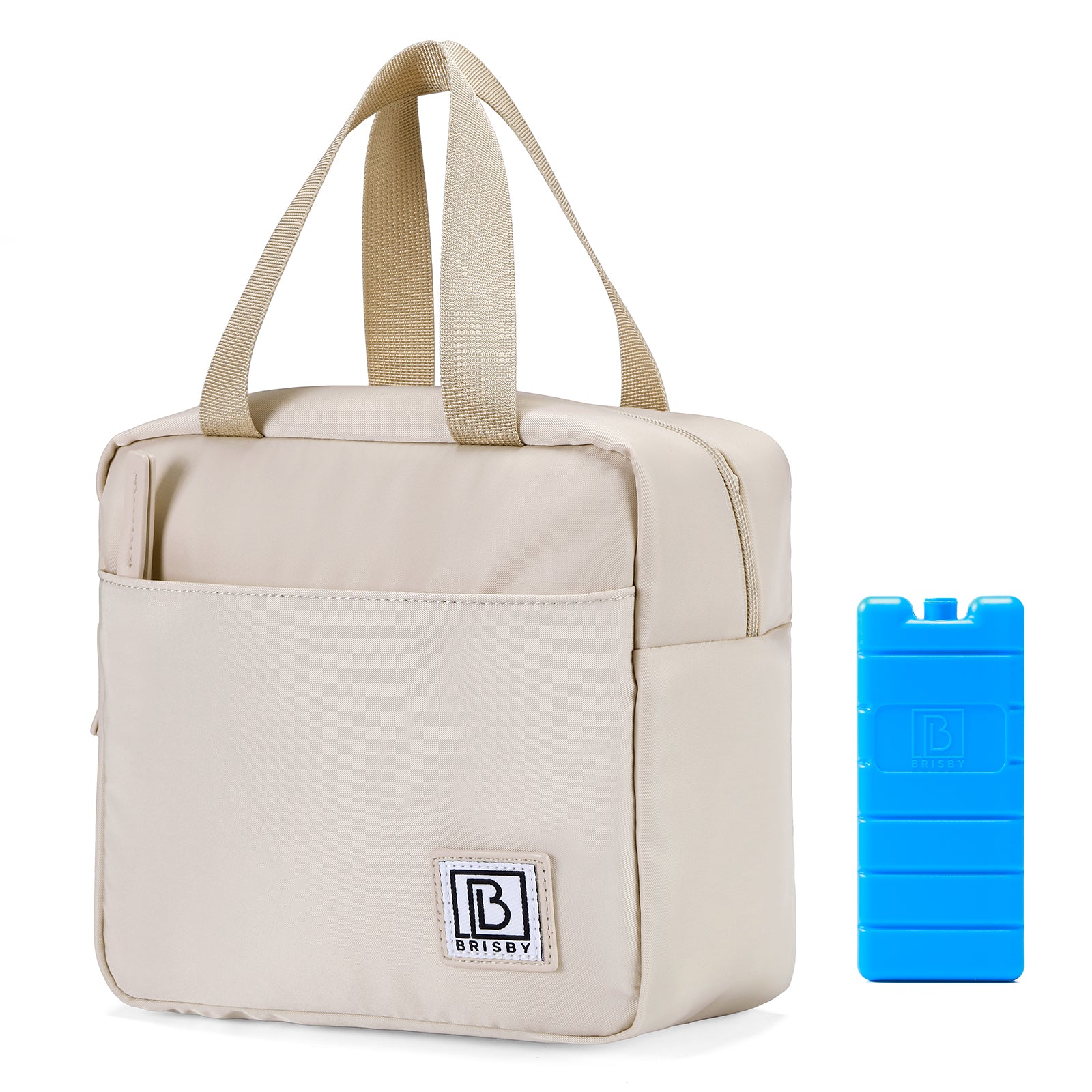 Brisby Koeltas Lunchtas 4L - Waterafstotend - Geïsoleerde Kolftas - Inclusief Koelelement - Smooth Champagne