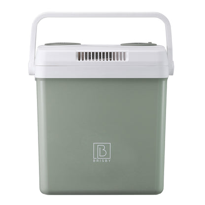 Elektrische koelbox 25L groen - AC/DC 12V, 220/230V - incl. divider - vergrendelbare deksel