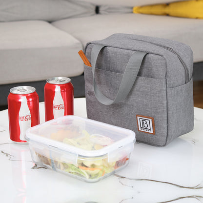 Brisby Koeltas Lunchtas 4L - Waterafstotend - Geïsoleerde Kolftas - Inclusief Koelelement - Lichtgrijs