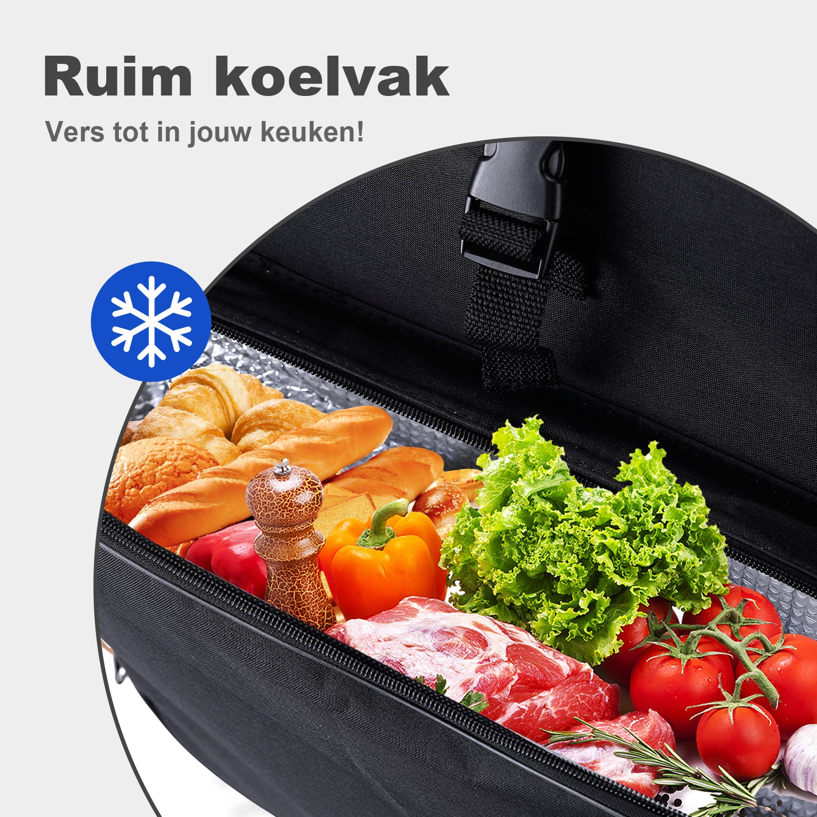 Shopping trolley 45L black - shopping trolley suspension - foldable - telescopic handle