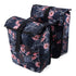 Brisby Dubbele Fietstas Rolltop Zwart 39-48L Waterdicht Geschikt voor Elektrische Fietsen & E-Bike - Japanese Flower