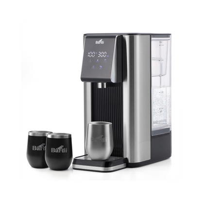 Bardi Heetwaterdispenser 2,6L set - incl. 3 thermoscups + onderzetter - instant-heating - 6 temperatuurstanden