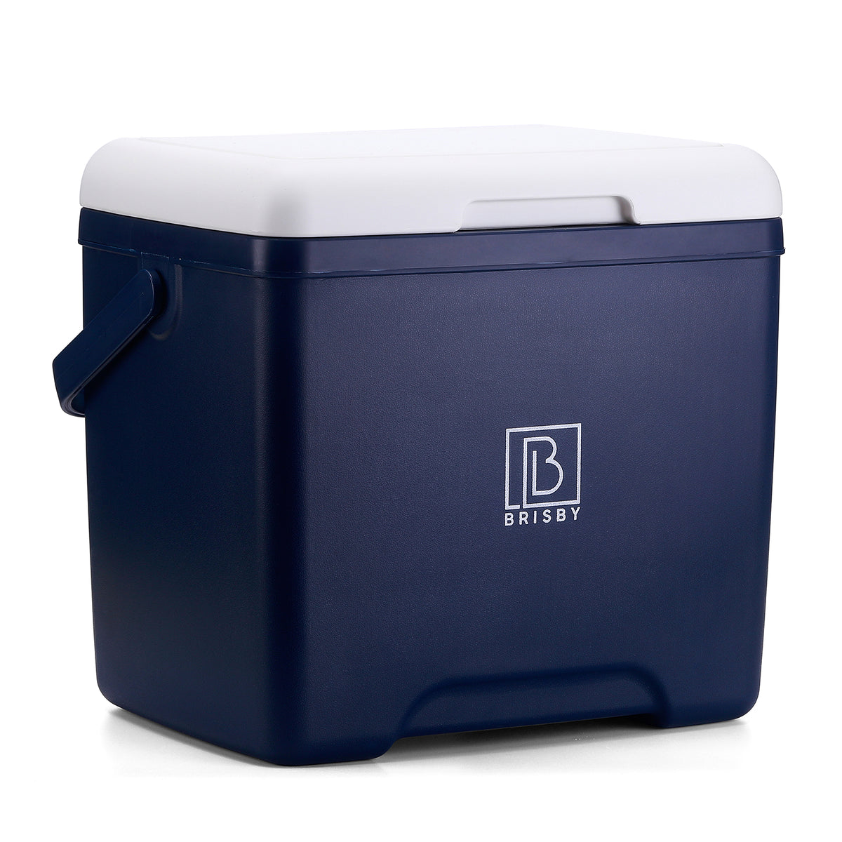 Brisby Koelbox - Frigobox - 13L- Blauw - Tot maximaal 40 uur isolatie - Incl. 2 dikke koelelementen van 450ml - Met koelelementen vergrendeld in deksel en Brisby 500ml Zwarte Dubbelwandige Thermosfles